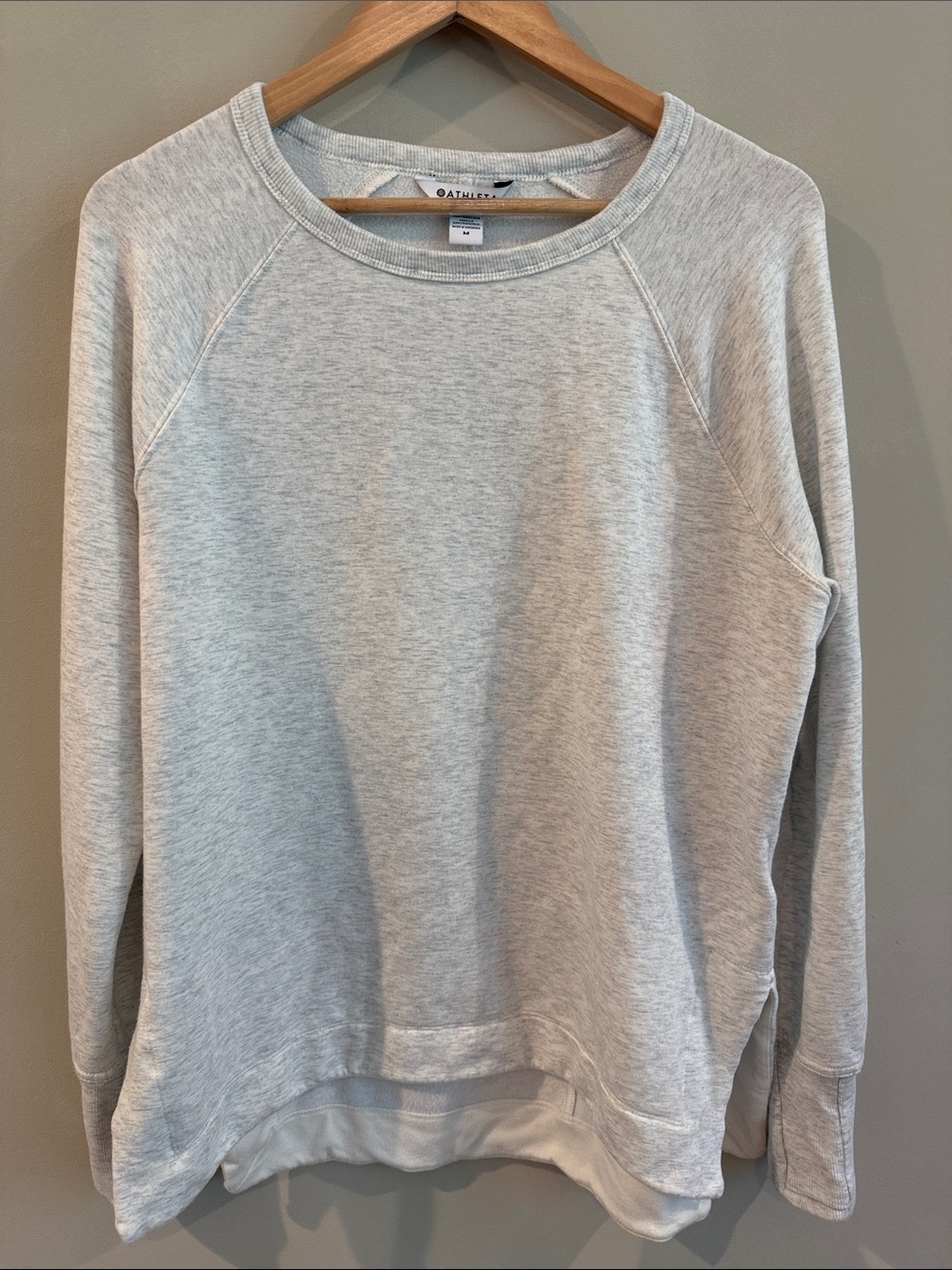Athleta Coaster Luxe Gray Crewneck Pullover
